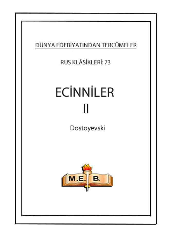 Ecinniler II kapağı