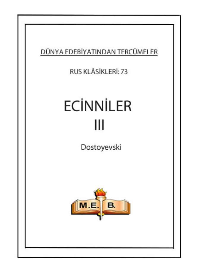 Ecinniler III kapağı