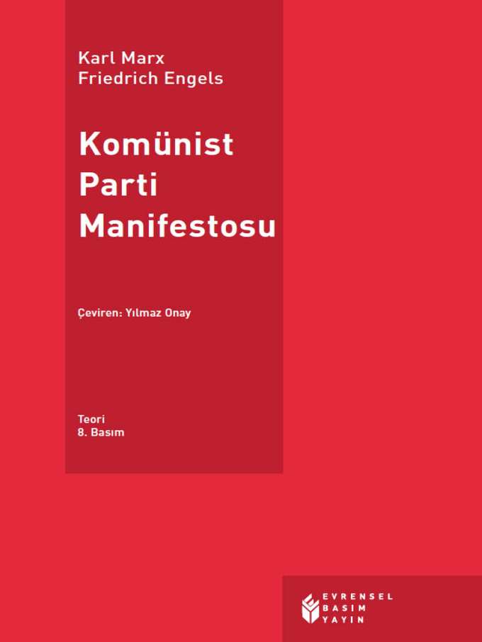 Komünist Parti Manifestosu kapağı